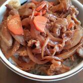 からし添えみそ豚丼