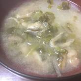 カブと油揚げのみそ汁