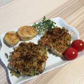 サバのバジルパン粉焼き