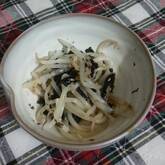 モヤシとキュウリの海苔和え