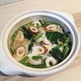 ホウレン草と卵の洋風卵とじ