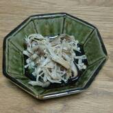 炒めキノコの甘酢和え