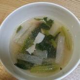 ベーコンと大根のスープ
