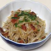 カリカリ豚肉のポン酢和え