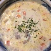 ベーコンと野菜の具沢山ミルクスープ