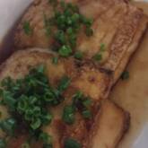 カリッと厚揚げのステーキ