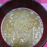 たっぷりキャベツのみそ汁