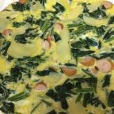 ホウレン草入りスペイン風オムレツ