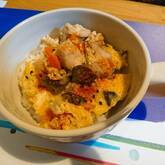 コロコロ鶏肉で親子丼