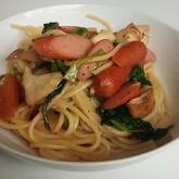 ニンニク香る！キノコとベーコンの和風パスタ