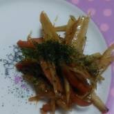 ゴボウのペッパー炒め