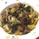 満足感たっぷり！牛肉とジャガイモ炒め