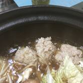 ふわふわ鶏団子と野菜の鍋