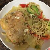 鮭入りカルボナーラ