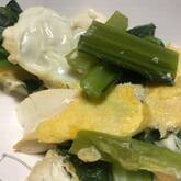 豚肉と小松菜の塩炒め