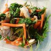 水菜とささ身の和え物