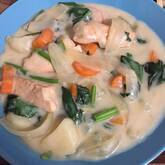 鮭とブロッコリーのクリームシチュー