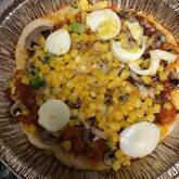 手作り生地のピザ