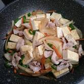 豆腐と豚肉の炒め物