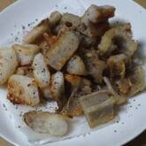 たたきレンコンと長芋の素揚げ