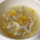 たっぷりせん切り野菜のスープ