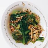 小松菜とシメジのお浸し