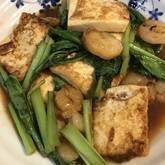 エビと豆腐のショウガ炒め
