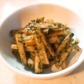 ゴボウの青のりまぶし