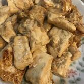 エビと豆腐のオイスターソース炒め