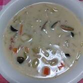 たっぷりキノコの豆乳スープ