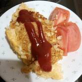 生ハム入りスパニッシュオムレツ