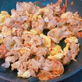 豚キムチと卵の炒め物