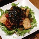 豆腐ステーキキムチのせ