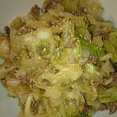 キャベツのネギおかか和え