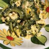 豆腐とゴーヤの卵炒め