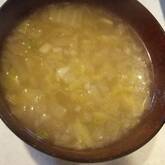 白菜のショウガスープ