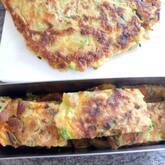 ニラと桜エビのチヂミ