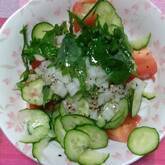 トマトとキュウリのサラダ