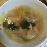 ホウレン草のコンソメスープ