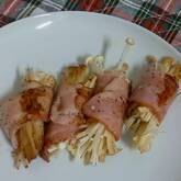 お弁当のおかずに！エノキのベーコン巻き