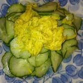 塩もみキュウリの甘酢和え