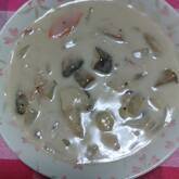 シイタケのミルクスープ