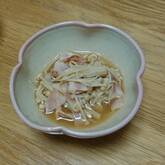 エノキとベーコンのバター煮