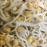 セロリとカニのスパサラ