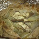 ささ身とキノコのホイル蒸し