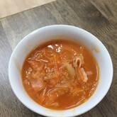 たっぷりキャベツのトマトスープ