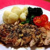 鶏もも肉のフライパンハーブ焼き