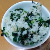 小松菜の混ぜご飯