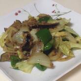 ナスと豚ひき肉のカレー炒め