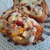 卵のピザトースト